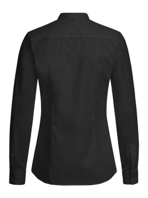 Bluse Stehkragen Schwarz